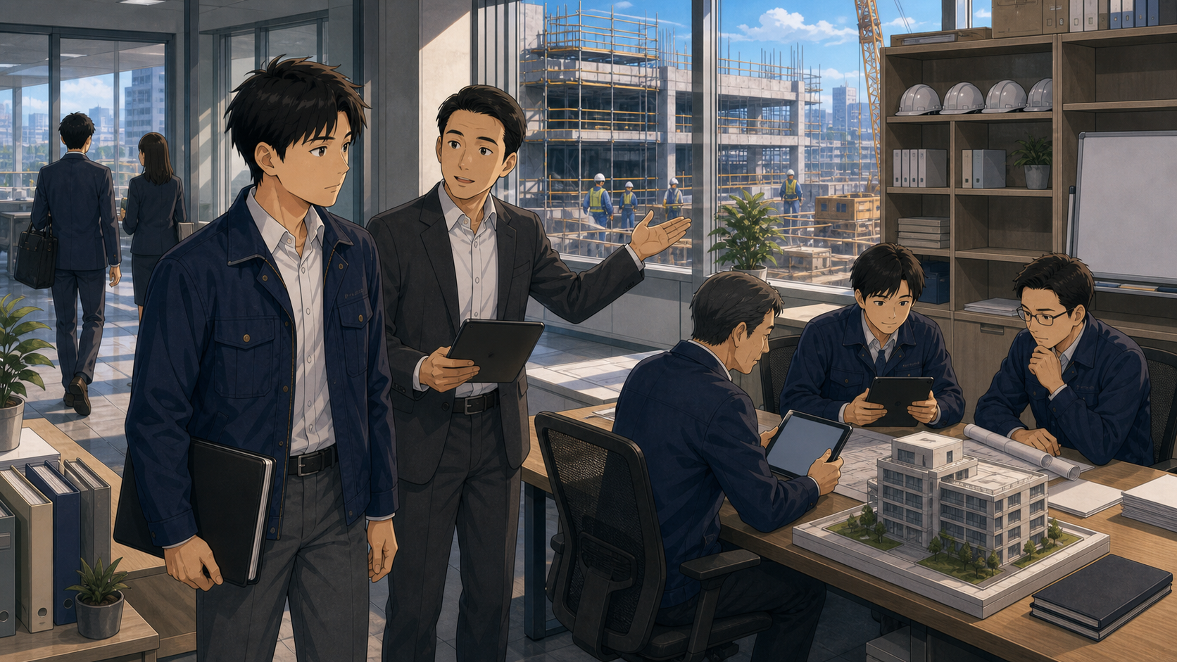 転職先企業の働き方や教育体制やDX投資を職場見学で確認する建築技術者
