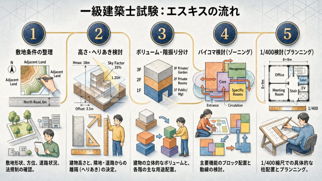 一級建築士】製図試験のチェックリスト完全版｜重大ミスを防ぐ3回